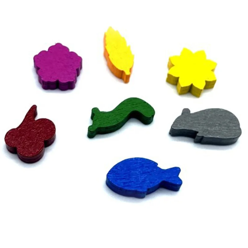 Board Game Catan - 10pcs/set Mini Wooden Color Mark DIY
